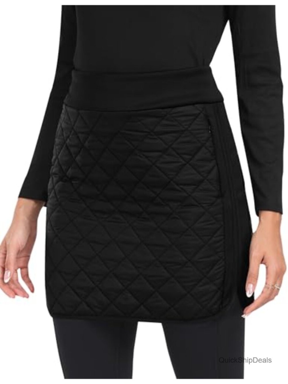 Quilted Puffer Skirt Insulated Down Snow Winter Skirt Outdoor